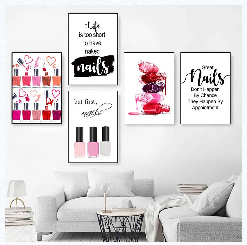 Beauty Of Makeup Quotes - Kunstposters en prints Nagelstyliste Kunstenaar Cadeau