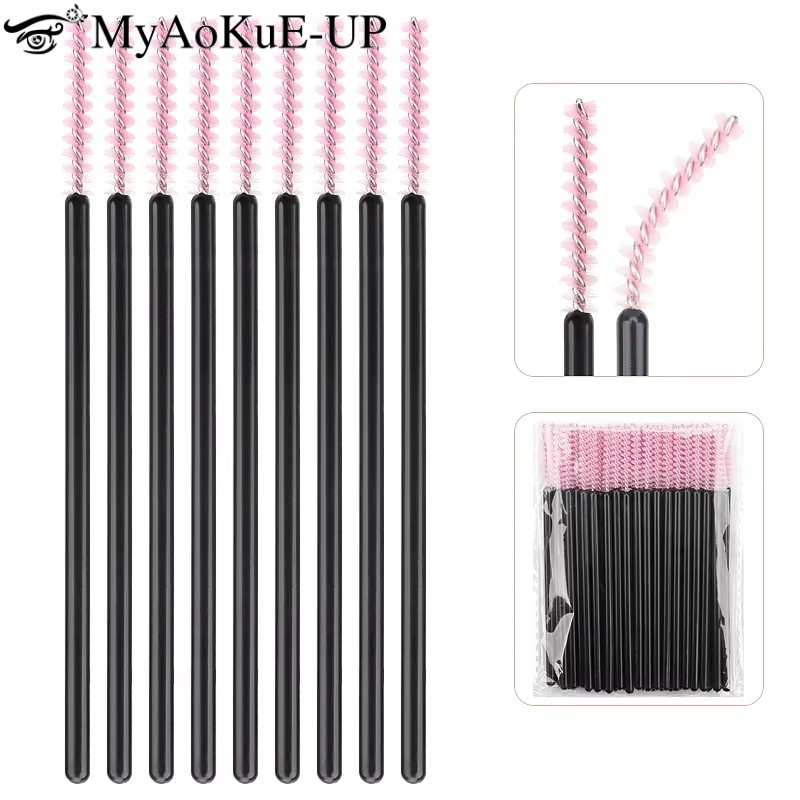 Beauty And Makeup Quotes - 50 Stuks Wegwerp Wimper Make-Up Borstel