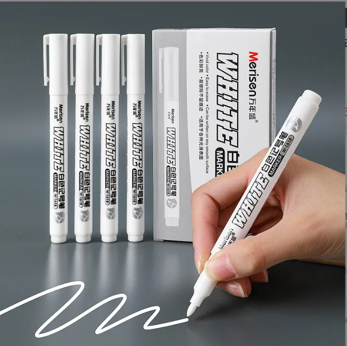 Beauty Makeup Pictures - 1 Stuks Witte Marker Pennen Verf