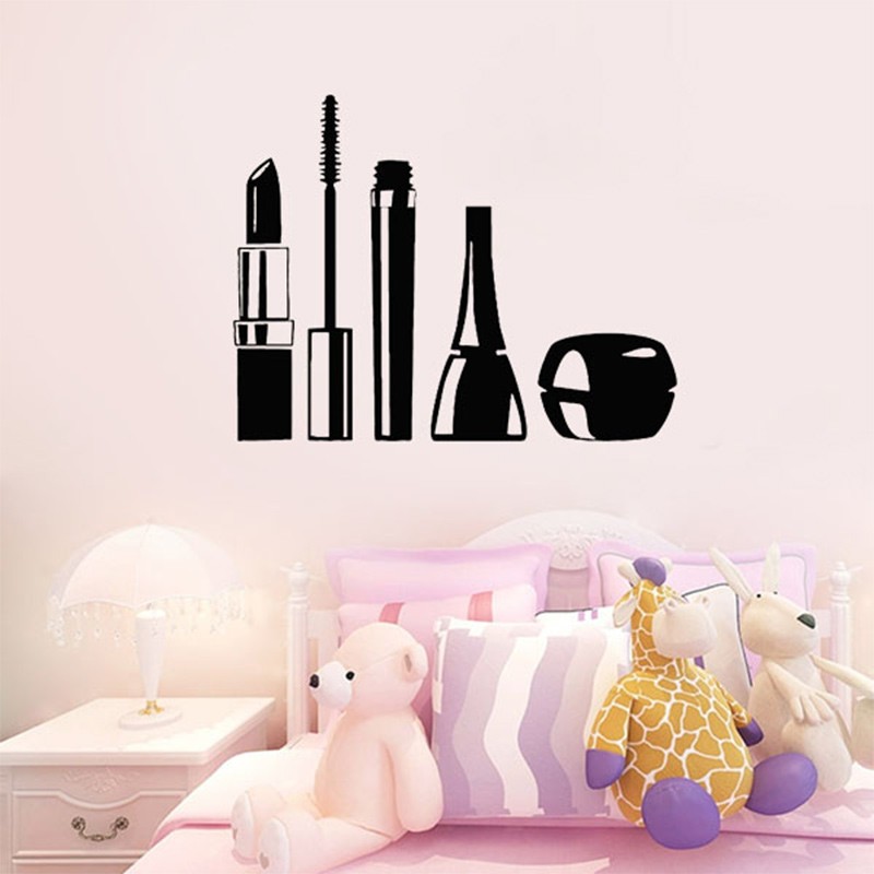 Beauty Makeup Wallpaper - Schoonheidssalon Cosmetica Muurstickers voor woonkamer Art