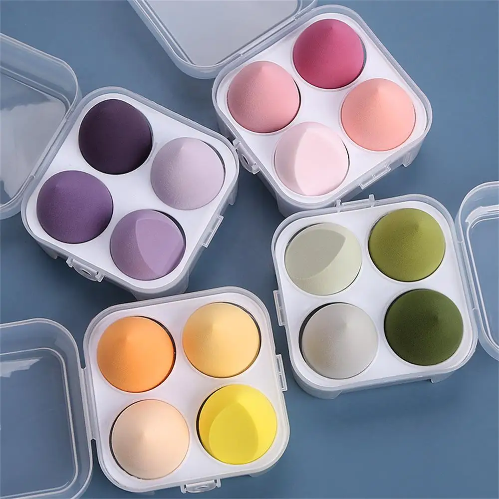 Beauty Blender In Makeup - 4-delige verpakte/gevulde make-upsponzen (schoonheidsblenders), droog en
