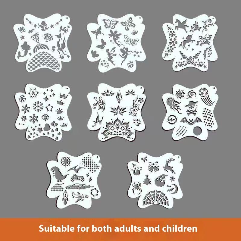 Beauty Makeup Pictures - ▶ 8/20PCS Gezichtsverf stencils Professionele body