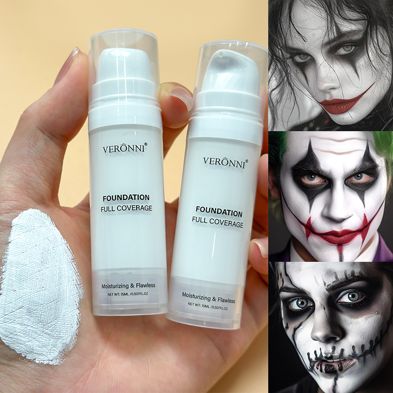 Beauty Makeup Pictures - Halloween vloeibare Goth witte make-up kleuraanpassing