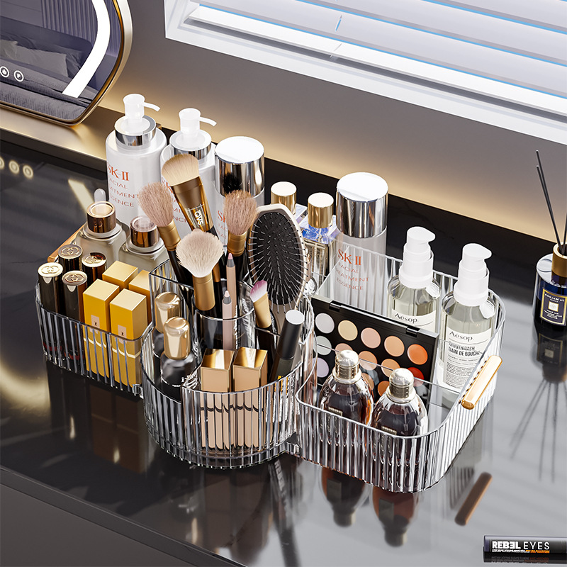 Beauty Makeup News - Nieuw 360° ° Roterende make-upborstelhouder Cosmet