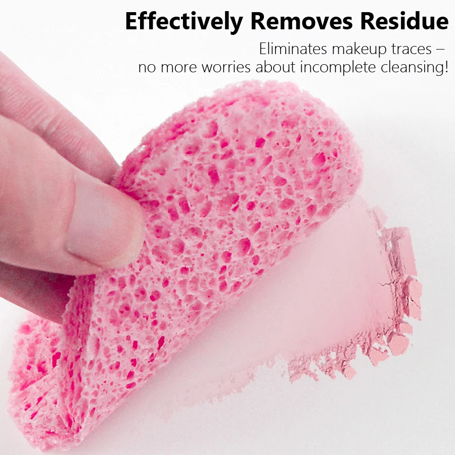 5 stuks cellulose gezichtsspon - Kiss Beauty Makeup Remover recensie en prijs