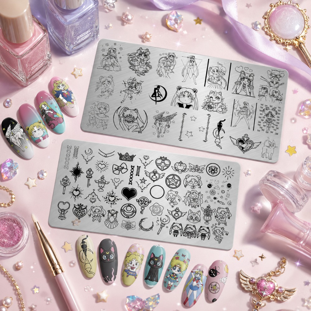 Sailor Moon Anime nagelstempel - Nail Art Stamping Kit recensie en prijs