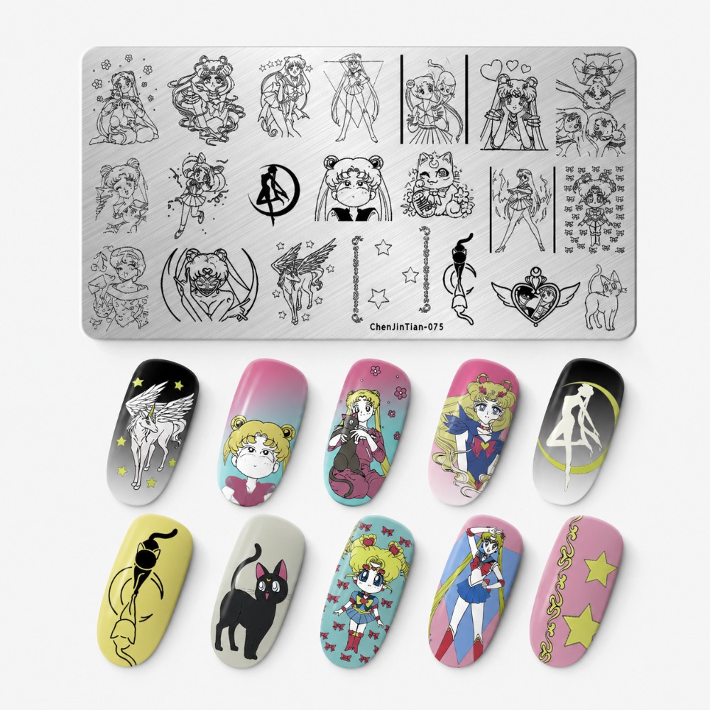 Sailor Moon Anime nagelstempel - Nail Art Stamping Kit recensie en prijs