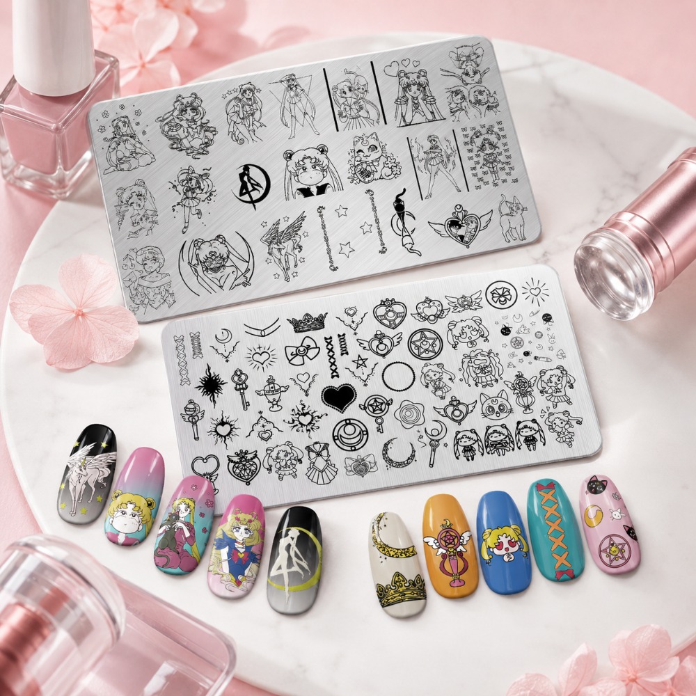 Sailor Moon Anime nagelstempel - Nail Art Stamping Kit recensie en prijs