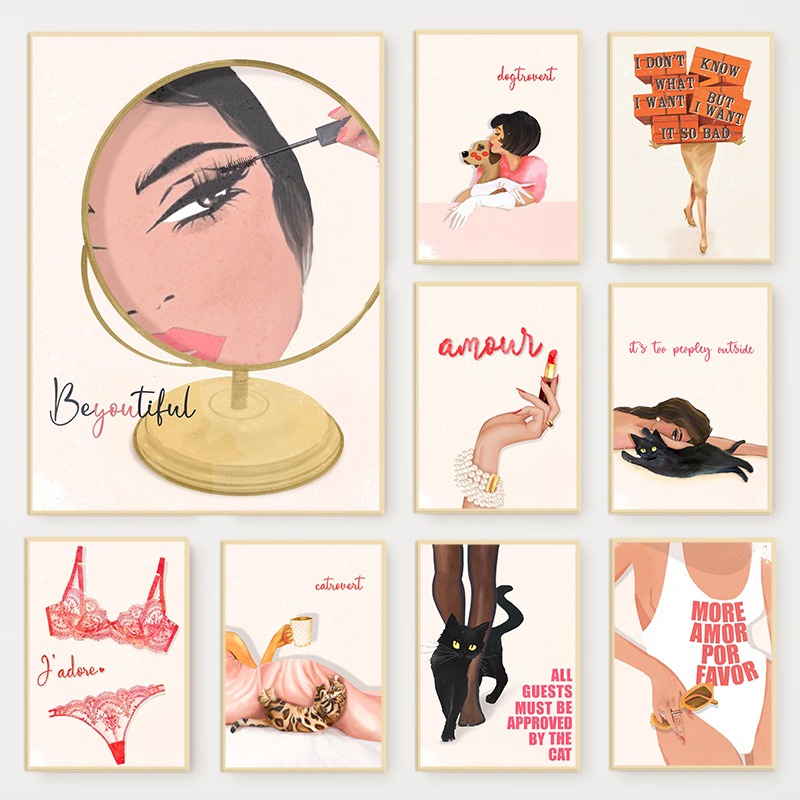 Retro Glam Fashion Magazine Po - Beauty Of Makeup Quotes recensie en prijs