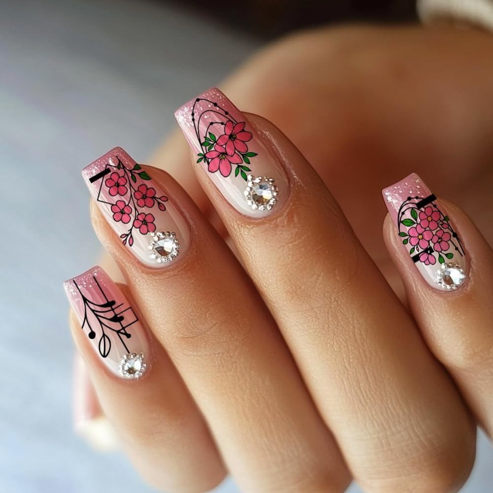 3 stuks bloem nagelstempelplat - Nail Art Stamping Kit recensie en prijs