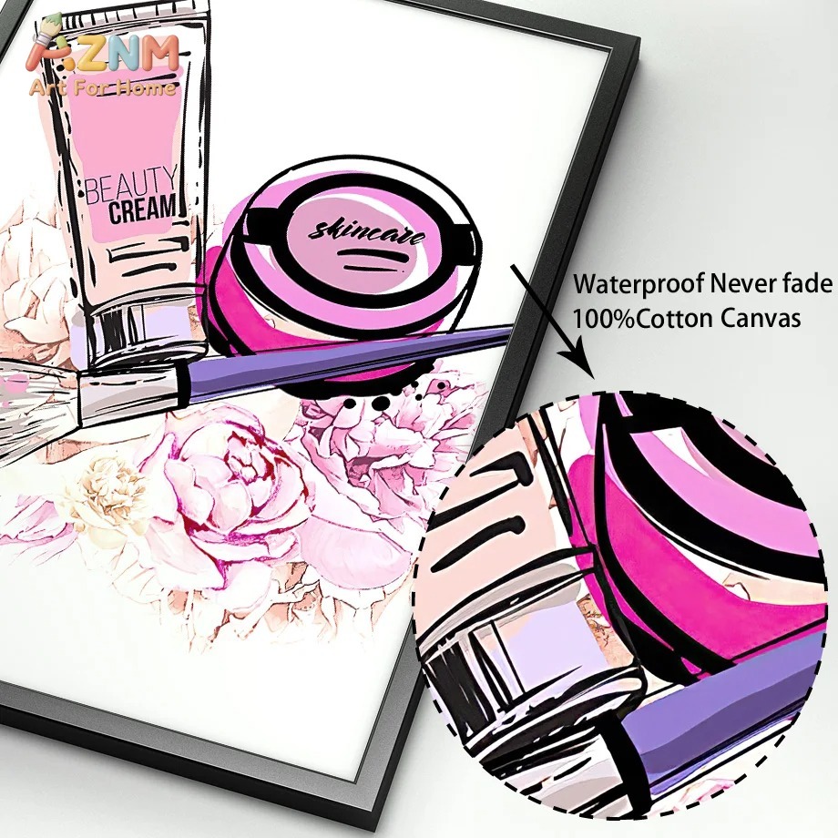AZNM roze nagelmake-up canvas  - Beauty Of Makeup Quotes recensie en prijs