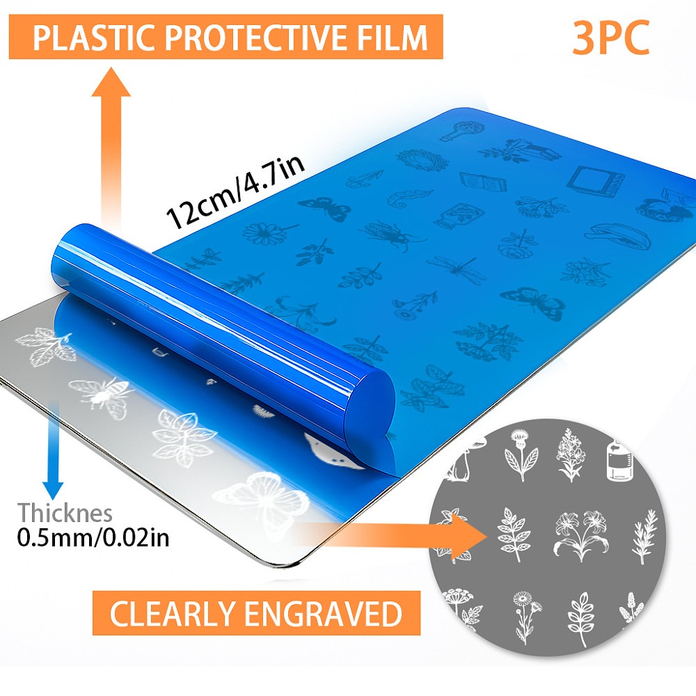 3 stuks Insecten Planten Nagel - Nail Art Stamping Kit recensie en prijs