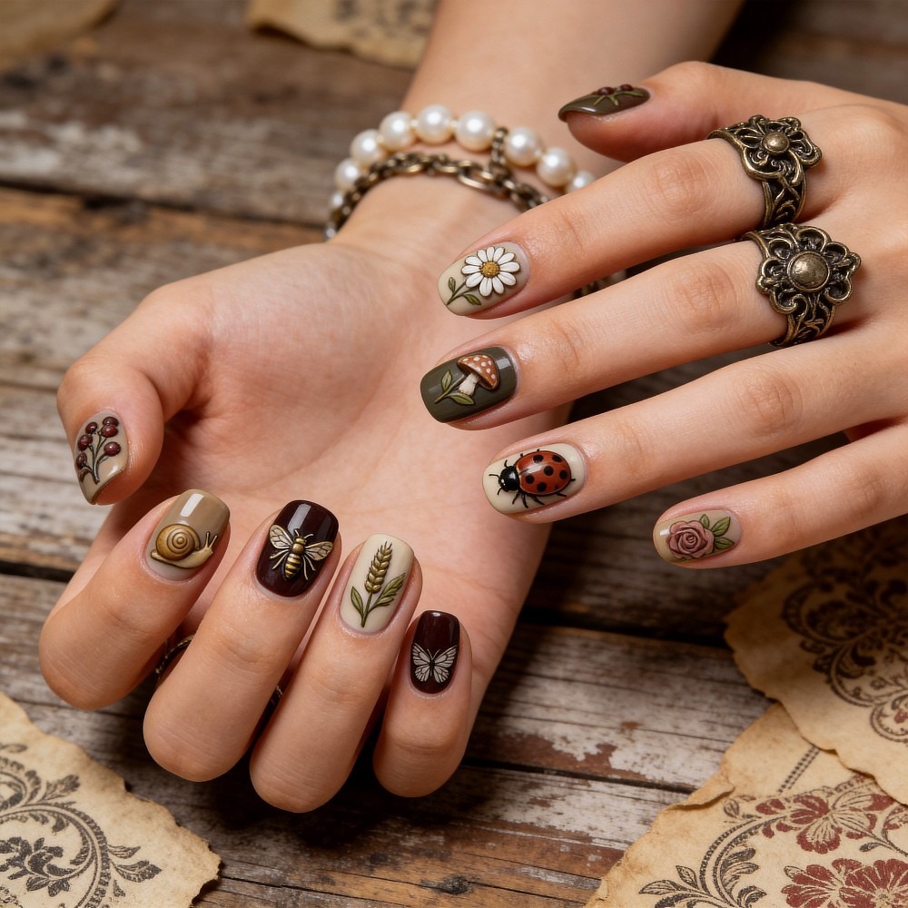 3 stuks Insecten Planten Nagel - Nail Art Stamping Kit recensie en prijs