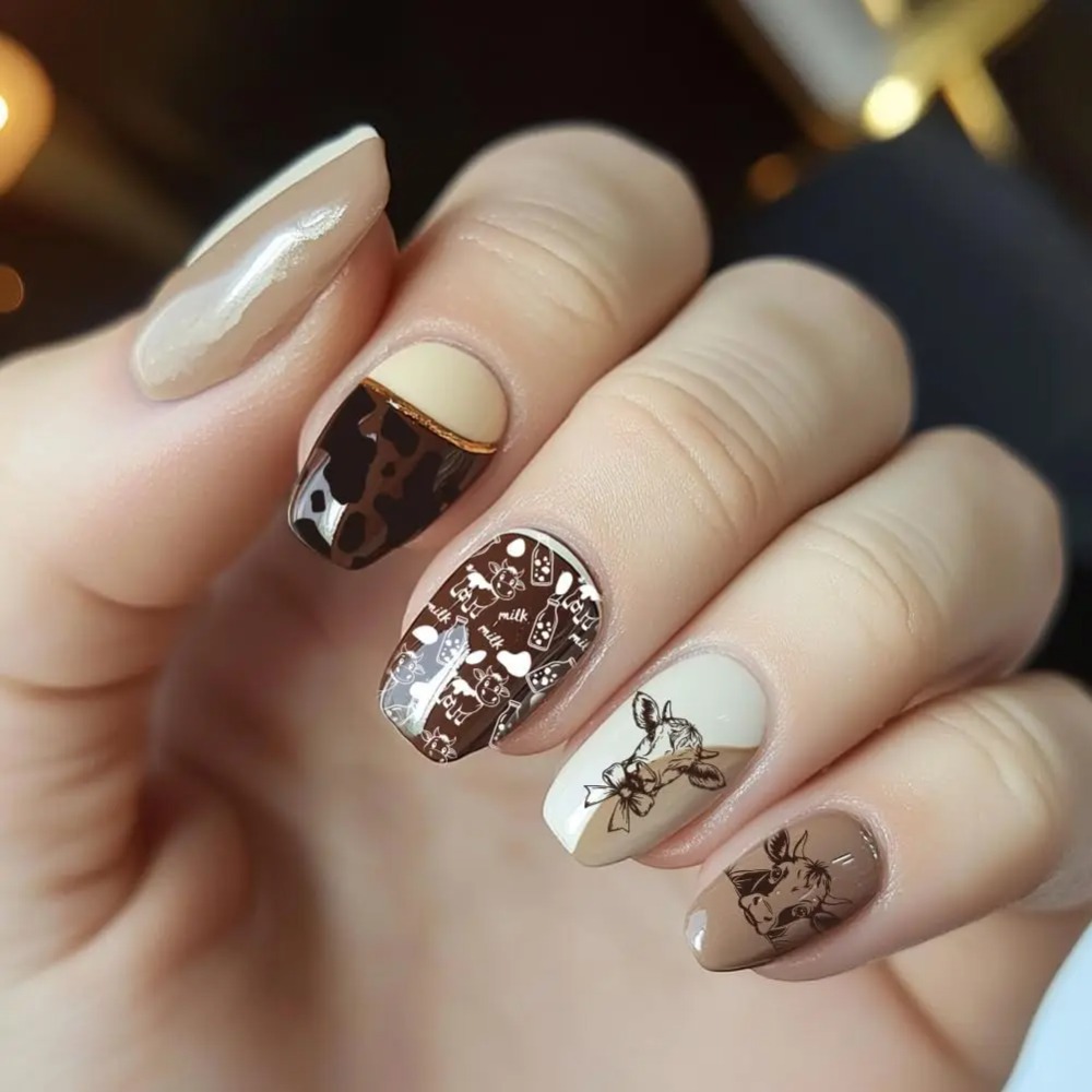 3 stuks koe-thema nagel stempe - Nail Art Stamping Kit recensie en prijs