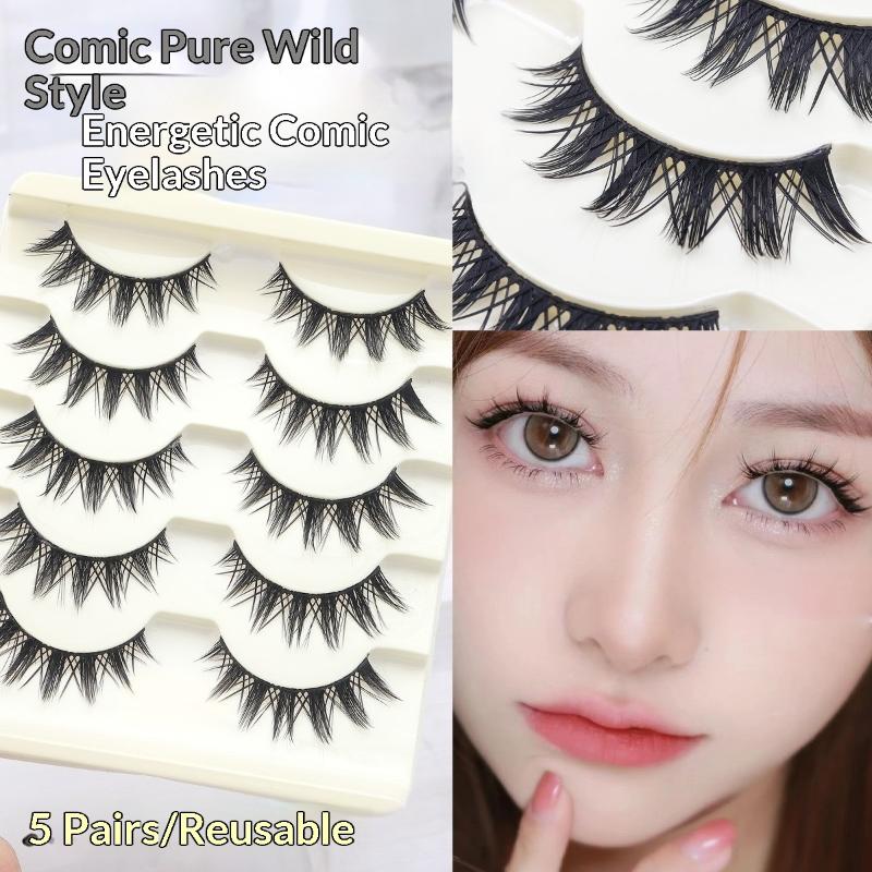 5 paar Manga Wimpers Cosplay N - False Eyelashes Natural recensie en prijs