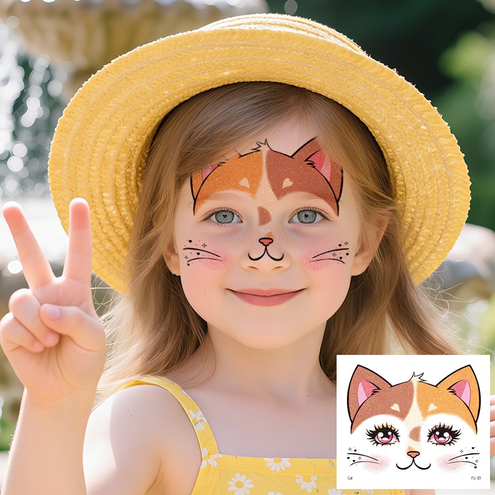 10 vellen glitter dier gezicht - Beauty Makeup Pictures recensie en prijs