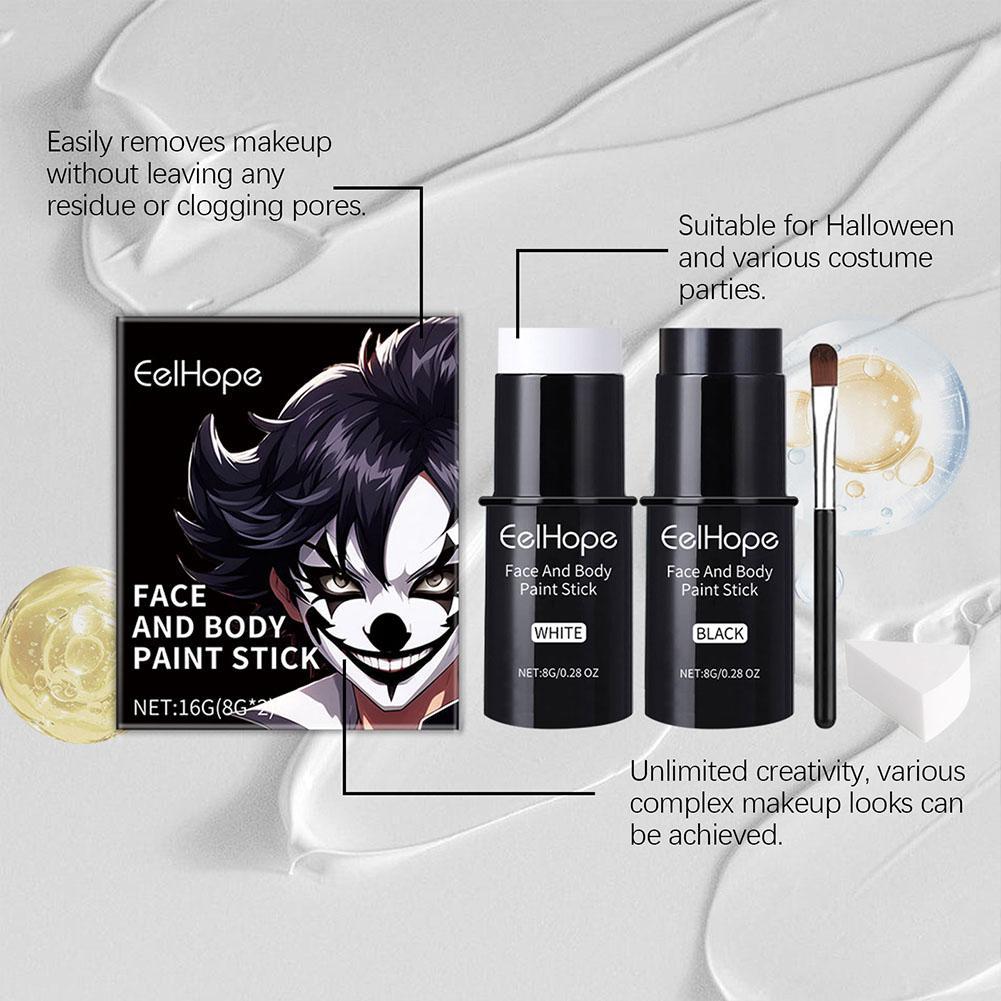 1 STKS Zwart-wit Gezicht Body  - Beauty Makeup Pictures recensie en prijs