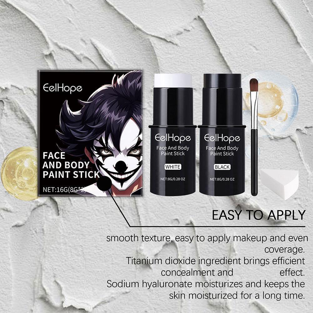 1 STKS Zwart-wit Gezicht Body  - Beauty Makeup Pictures recensie en prijs