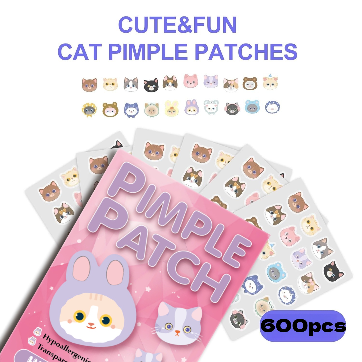 600 stks Cartoon acne patch, l - Pressed Powder Foundation recensie en prijs