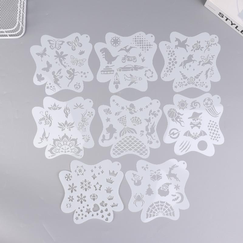 ▶ 8/20PCS Gezichtsverf stencil - Beauty Makeup Pictures recensie en prijs