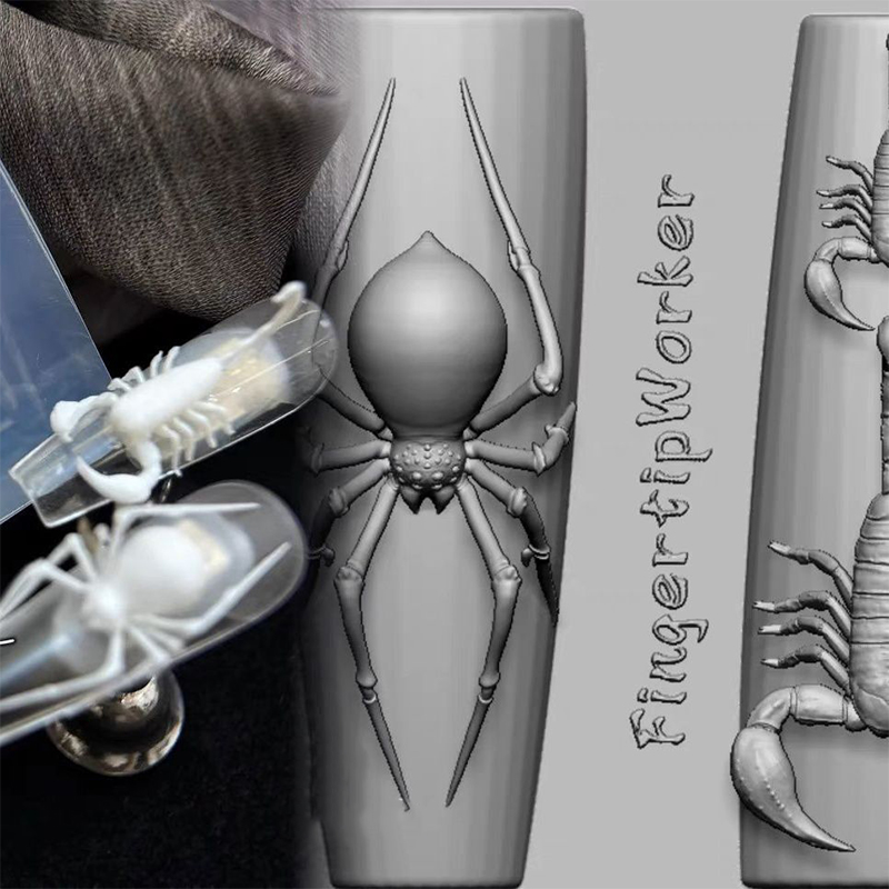 3D Spider Scorpion Siliconen N - Nail Art Stamping Kit recensie en prijs