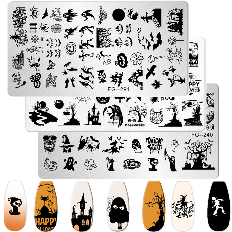 Cartoon Halloween Nail Art Ste - Nail Art Stamping Kit recensie en prijs