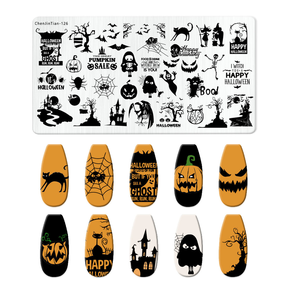 Cartoon Halloween Nail Art Ste - Nail Art Stamping Kit recensie en prijs